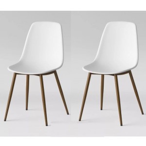 Copley Plastic Furniture White Dining Chair (Pair) Copley Plastic Furniture White Dining Chair (Pair)
