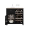Pontardawe Painted Furniture Black Bar Cabinet