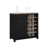 Pontardawe Painted Furniture Black Bar Cabinet