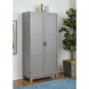 Pontardawe Painted Furniture Tall Grey Storage Cabinet