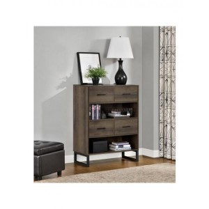 Hawarden Furniture Medium Brown Short Bookcase With Drawers Hawarden Furniture Medium Brown Short Bookcase With Drawers