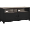 Pontardawe Painted Furniture Black Wide Screen TV Stand (60")