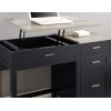 Pontardawe Painted Furniture Black Lift Top Desk