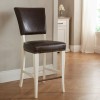 Bentley Designs Belgrave Two Tone Espresso Upholstered Bar Stool  3003-09BSUB-RE