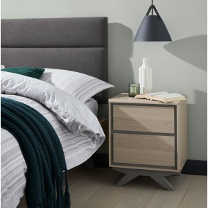 Bentley Designs Brunel Furniture 2 Drawer Nightstand Bentley Designs Brunel Furniture 2 Drawer Nightstand