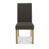 Bentley Designs Parker Black Gold Fabric Dining Chair Pair