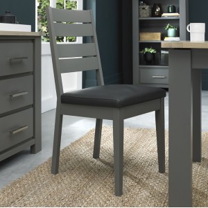 Bentley Designs Oakham Grey Slatted Dining Chair (Pair) Bentley Designs Oakham Grey Slatted Dining Chair (Pair)