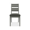 Bentley Designs Oakham Grey Slatted Dining Chair (Pair)