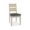 Bentley Designs Oakham Grey & Oak Slatted Dining Chair (Pair)