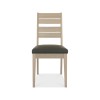 Bentley Designs Oakham Grey & Oak Slatted Dining Chair (Pair)