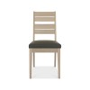 Bentley Designs Oakham Grey & Oak Slatted Dining Chair (Pair)