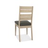 Bentley Designs Oakham Grey & Oak Slatted Dining Chair (Pair)