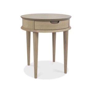 Bentley Designs Dansk Oak Furniture Lamp Table with Drawer Bentley Designs Dansk Oak Furniture Lamp Table with Drawer