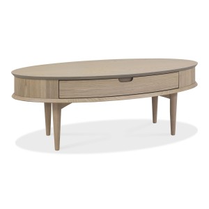 Bentley Designs Dansk Oak Furniture Coffee Table with Drawer Bentley Designs Dansk Oak Furniture Coffee Table with Drawer