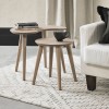 Bentley Designs Dansk Oak Furniture Nest of Lamp Tables