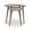Bentley Designs Dansk Oak Furniture Nest of Lamp Tables