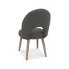 Bentley Designs Dansk Oak Furniture Cold Steel Dining Chair (Pair)