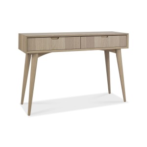 Bentley Designs Dansk Oak Furniture Console Table with Drawers Bentley Designs Dansk Oak Furniture Console Table with Drawers