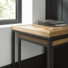 Bentley Designs Indus Industrial Oak Furniture Nest of Tables