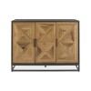 Bentley Designs Indus Industrial Oak Furniture Narrow Sideboard  2003-10