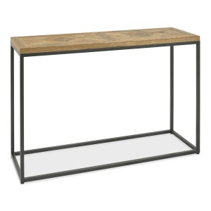 Bentley Designs Indus Industrial Oak Furniture Console Table Bentley Designs Indus Industrial Oak Furniture Console Table