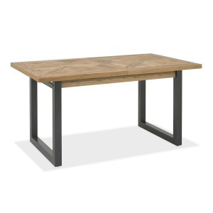 Bentley Designs Indus Industrial Oak Furniture 4-6 Extending Table Bentley Designs Indus Industrial Oak Furniture 4-6 Extending Table