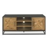 Bentley Designs Indus Industrial Oak Furniture Entertainment Unit