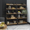 Bentley Designs Indus Industrial Oak Furniture Open Display Unit 2003-27