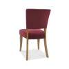 Bentley Designs Indus Industrial Furniture Crimson Velvet Chair (Pair) 