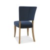 Bentley Designs Indus Industrial Furniture Blue Velvet Chair (Pair)