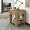 Bentley Designs Turin Light Oak Lamp Table with Drawer