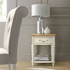Montreux Oak & Antique White Furniture Lamp Table