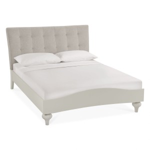 Montreux Urban Grey Painted Pebble Grey Fabric Upholstered 5ft King Size Bedstead Montreux Urban Grey Painted Pebble Grey Fabric Upholstered 5ft King Size Bedstead