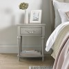 Montreux Urban Grey Painted Furniture 1 Drawer Nightstand