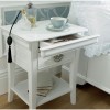 Bentley Designs Chantilly White Furniture 1 Drawer Night Stand