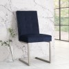 Bentley Designs Tivoli Cantilever Dark Blue Velvet Chair (Pair)
