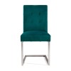 Bentley Designs Tivoli Cantilever Sea Green Velvet Chair (Pair)