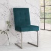 Bentley Designs Tivoli Cantilever Sea Green Velvet Chair (Pair)