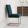 Bentley Designs Tivoli Cantilever Sea Green Velvet Chair (Pair)