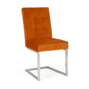 Bentley Designs Tivoli Cantilever Pumpkin Velvet Chair (Pair) Bentley Designs Tivoli Cantilever Pumpkin Velvet Chair (Pair)