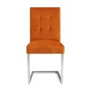 Bentley Designs Tivoli Cantilever Pumpkin Velvet Chair (Pair)