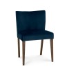 Bentley Designs Turin Dark Oak Blue Velvet Low Back Chair (Pair)  2690-09U-DB