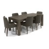 Bentley Designs Turin Dark Oak Medium Extending Dining Table  2690-2