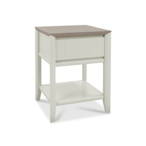 Bentley Designs Bergen Grey Painted Lamp Table with Drawer Bentley Designs Bergen Grey Painted Lamp Table with Drawer