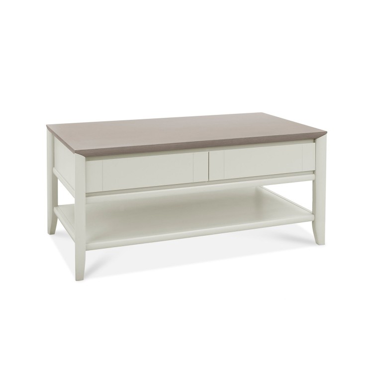 Bentley Designs Bergen Grey Painted Coffee Table with Drawers