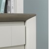 Bentley Designs Bergen Grey Washed Oak and Soft Grey Desk