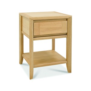 Bentley Designs Bergen Oak Lamp Table with Drawer Bentley Designs Bergen Oak Lamp Table with Drawer