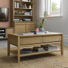 Bentley Designs Bergen Oak 2 Drawer Coffee Table With a Shelf