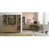 Bergen Oak Home Desk with Storage