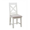 Divine Furniture Dortmund Ivory Painted Furniture Cross Back Dining Chair (Pair)